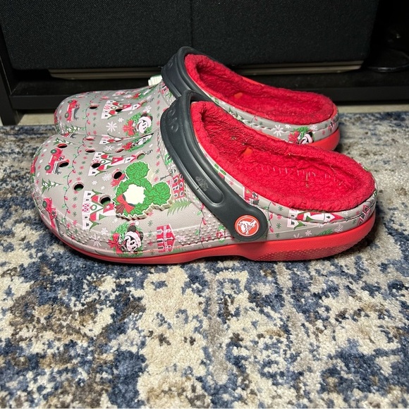 Crocs Dual Comfort Disney Christmas Holiday 2019 Mickey Mouse Clogs Size 8 - Picture 3 of 15